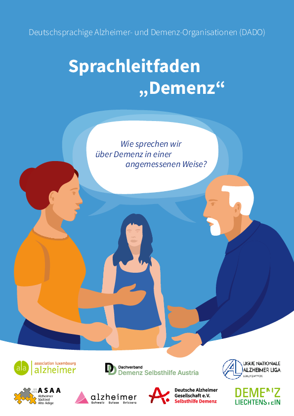 Cover des Sprachleitfaden Demenz